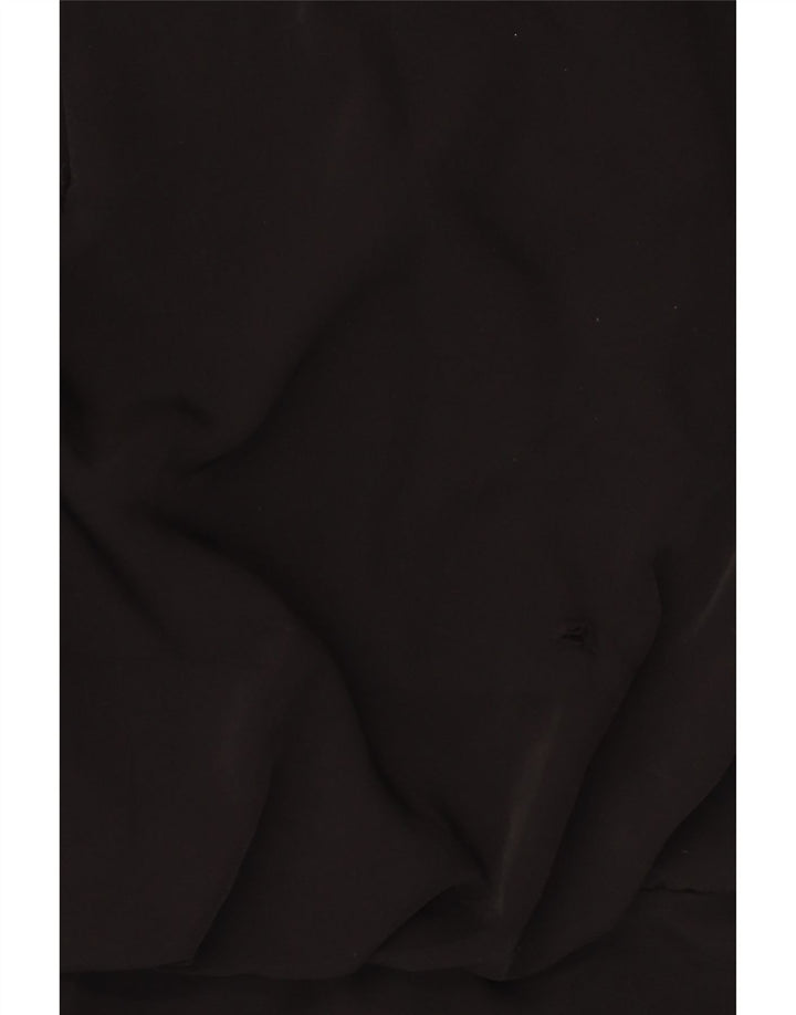 Vestido feminino Zara sem mangas evasê UK 14 médio preto