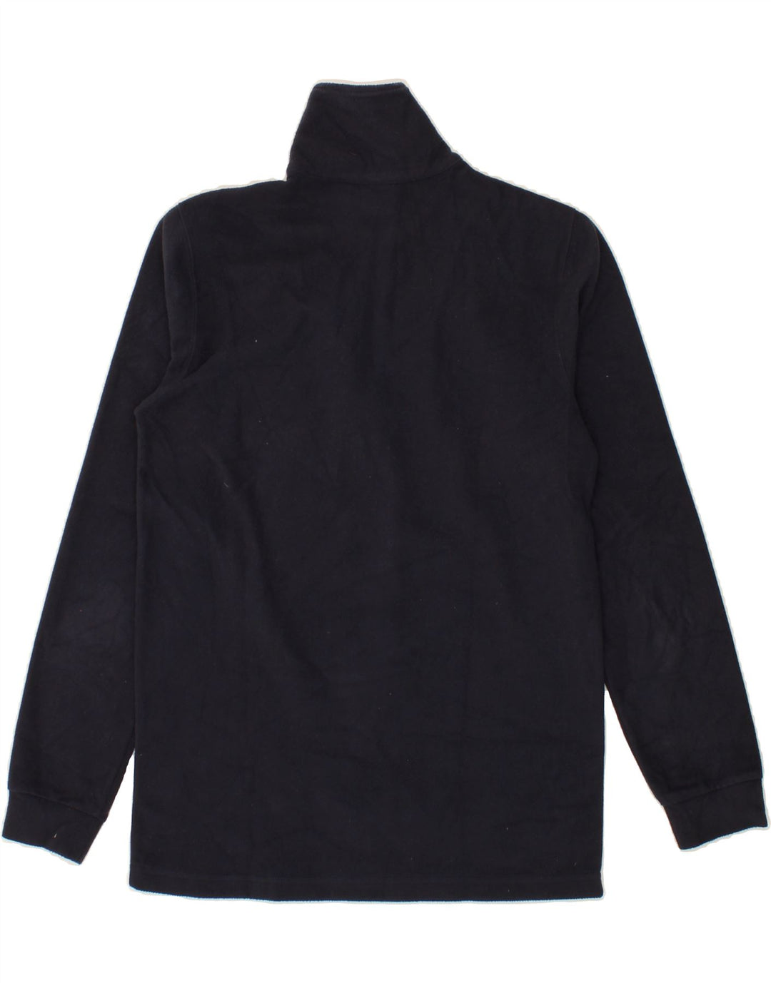 CHAMPION Mens Zip Neck Fleece Jumper Medium Navy Blue Polyester Vintage Champion and Second-Hand Champion from Messina Hembry 