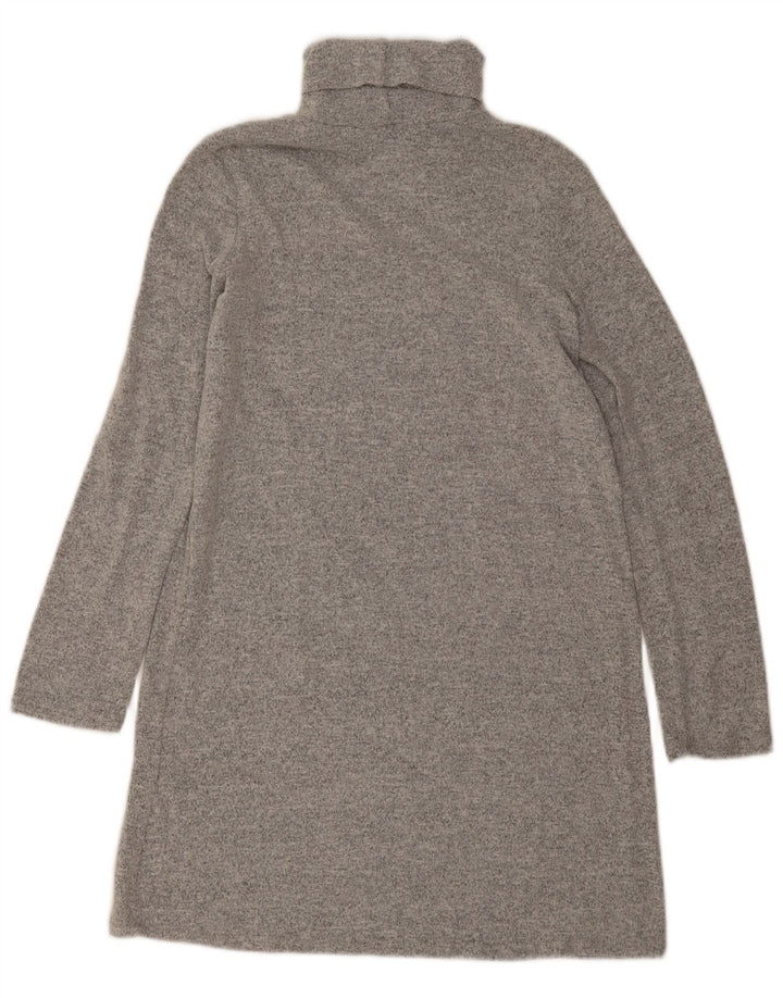 Zara Vestido Jumper Oversized Feminino Reino Unido 10 Pequeno Poliéster Cinza