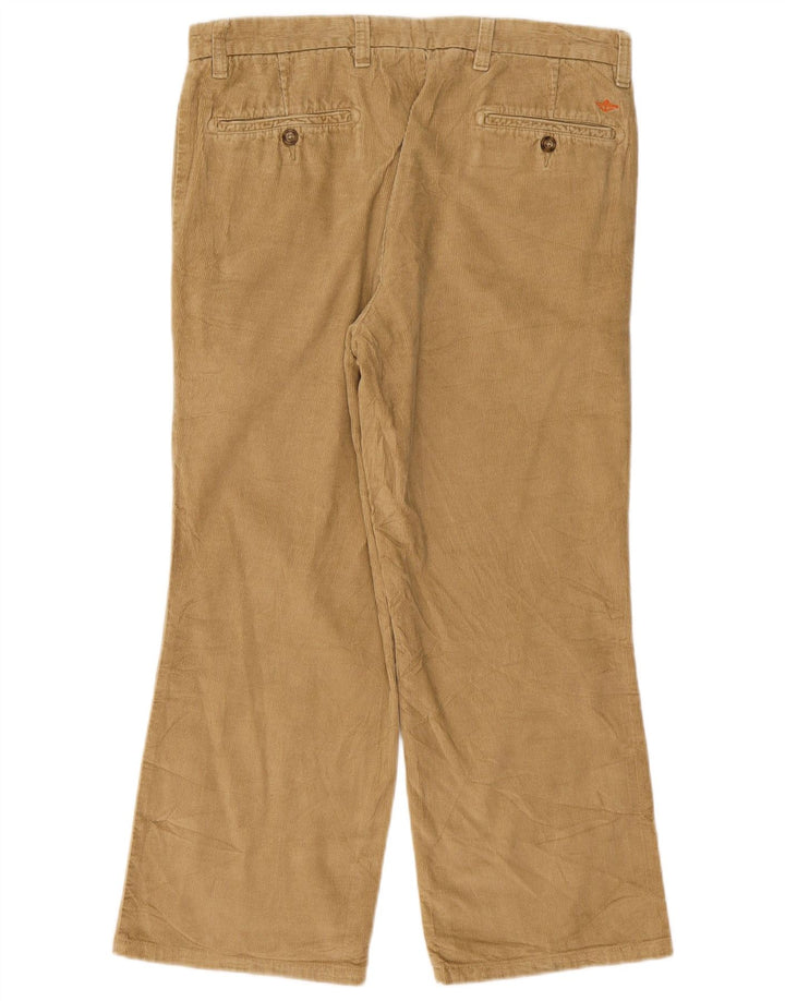 Calça masculina Dockers Bootcut veludo cotelê W34 L26 bege