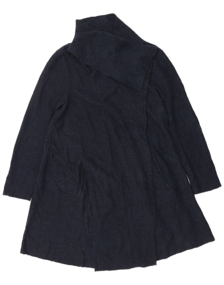Suéter cardigã feminino Longline Phase Eight Reino Unido 10 pequeno azul marinho