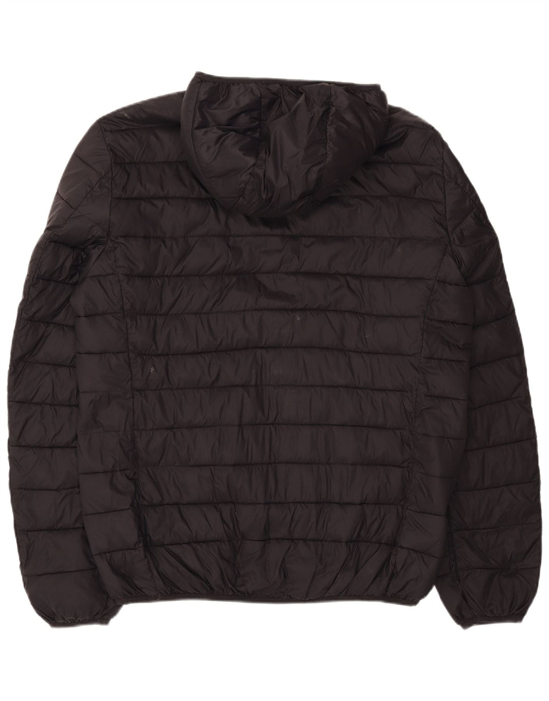 Jaqueta masculina acolchoada com capuz Kappa UK 44 2XL poliamida preta