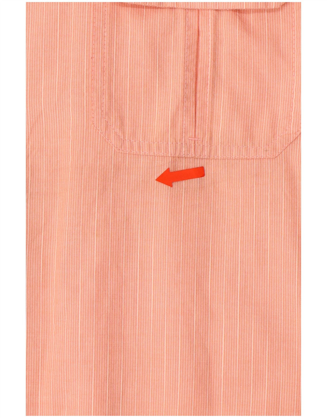 IZOD Camisa masculina de manga curta grande algodão listrado laranja