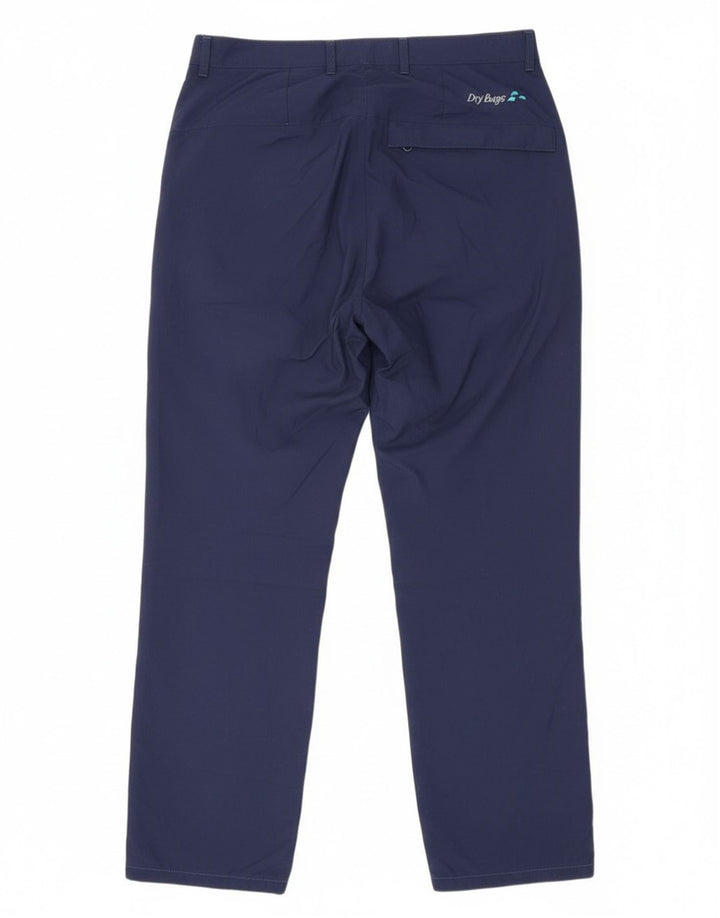 Calça corta-vento masculina Rohan para caminhada W32 L29 azul marinho poliamida