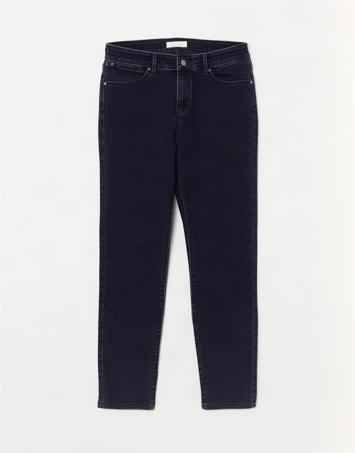 Jeans Wrangler feminino slim W28 L32 algodão azul marinho