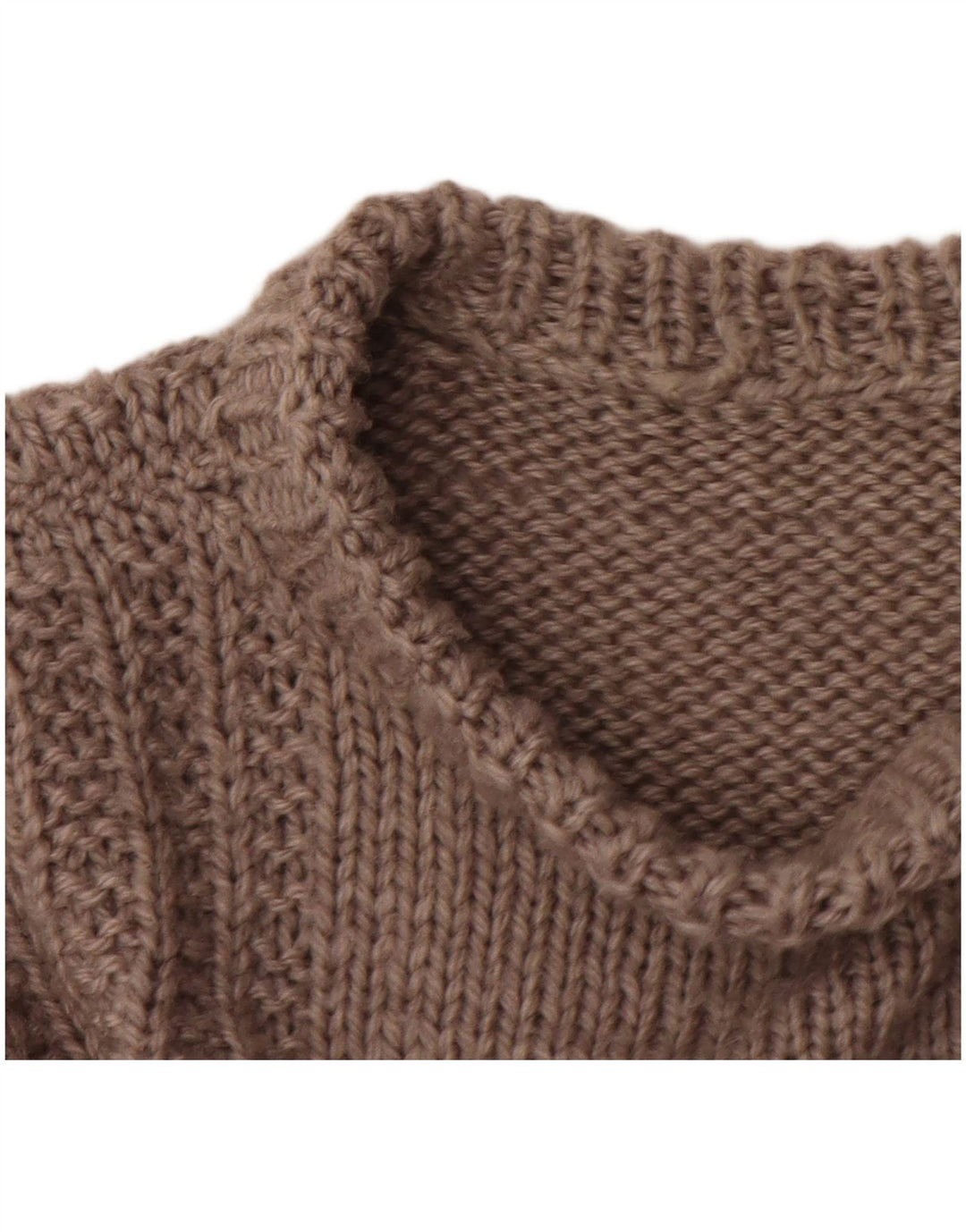 Suéter masculino vintage com gola redonda listrado cinza médio