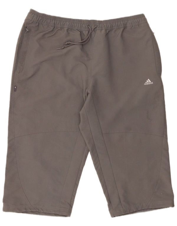 ADIDAS Mens Bermuda Sport Shorts XL Cinza Poliéster