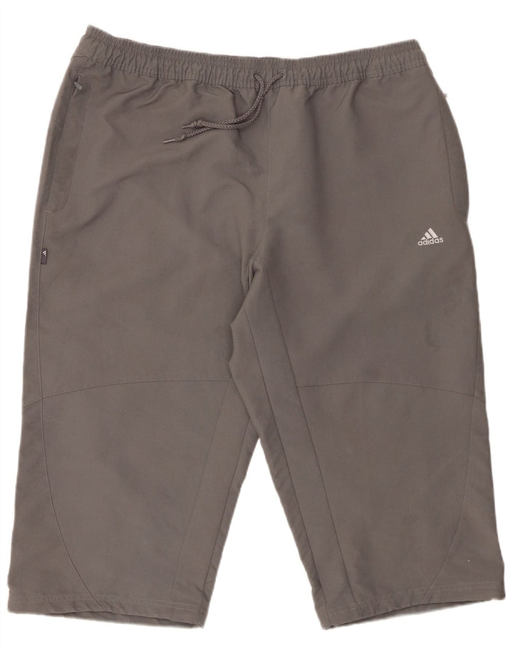 ADIDAS Mens Bermuda Sport Shorts XL Cinza Poliéster