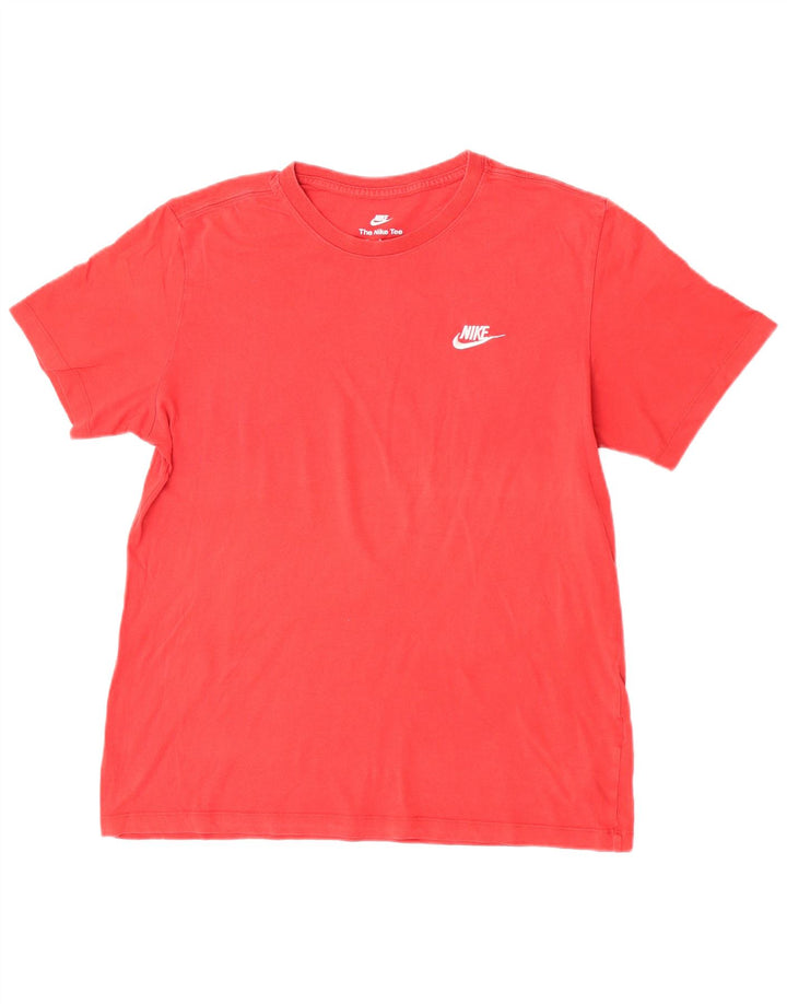 Camiseta Nike masculina gráfica Top médio algodão vermelho