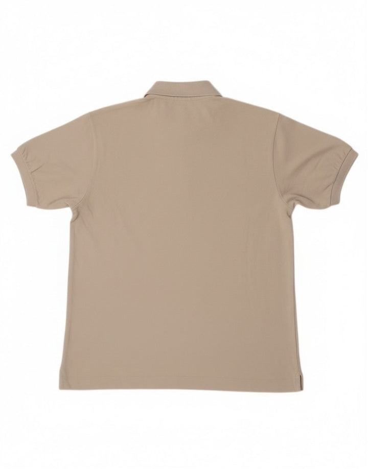 Camisa polo masculina Lacoste tamanho 4 médio algodão branco