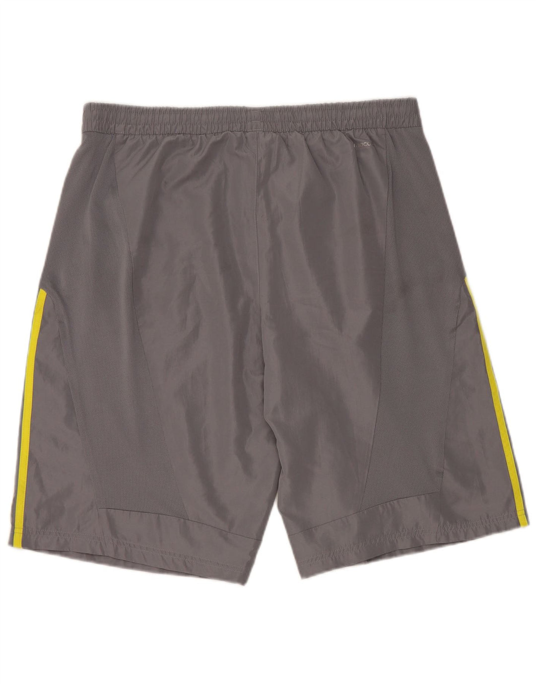 Shorts esportivos masculinos Adidas grande poliéster cinza