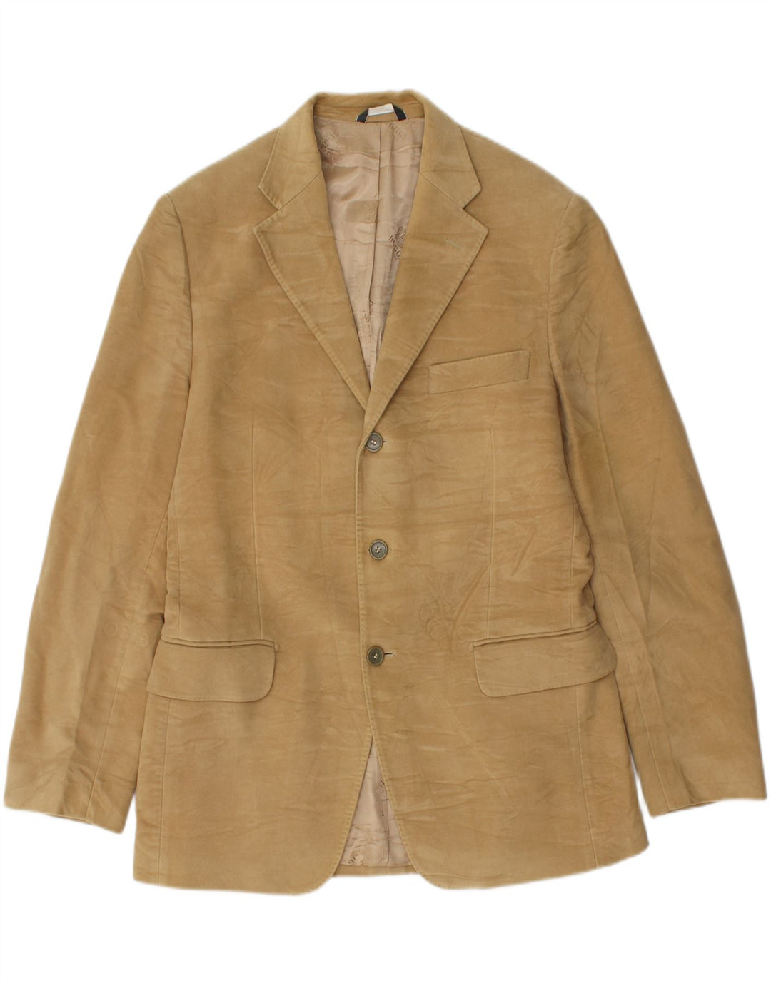 Jaqueta blazer masculina Boggi com 3 botões IT 50 algodão bege grande