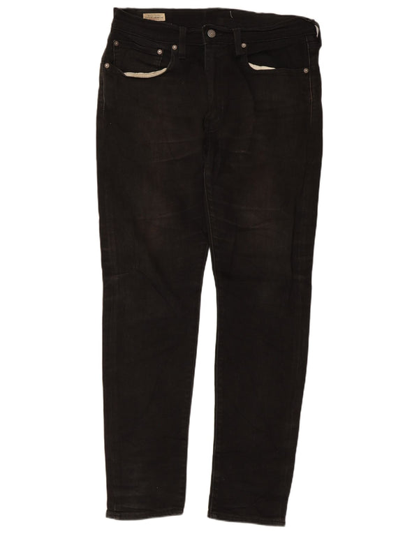 Calça jeans masculina Levi's 512 Slim Tapered W34 L32 algodão preto