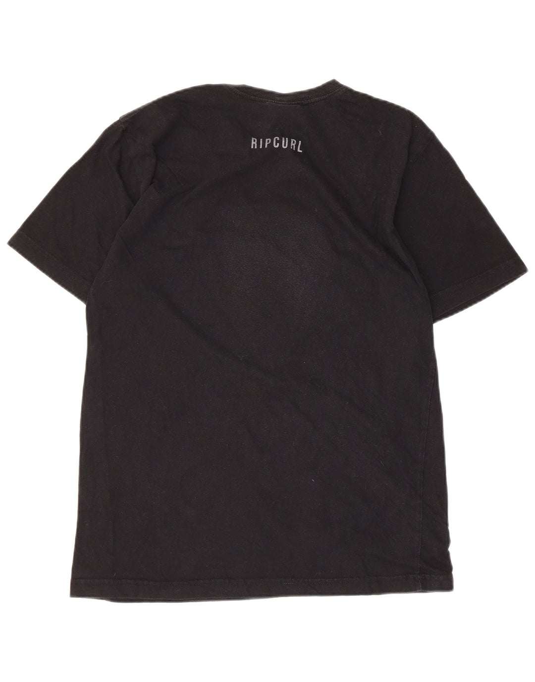 Rip Curl Camiseta masculina gráfica Top médio preto poliéster
