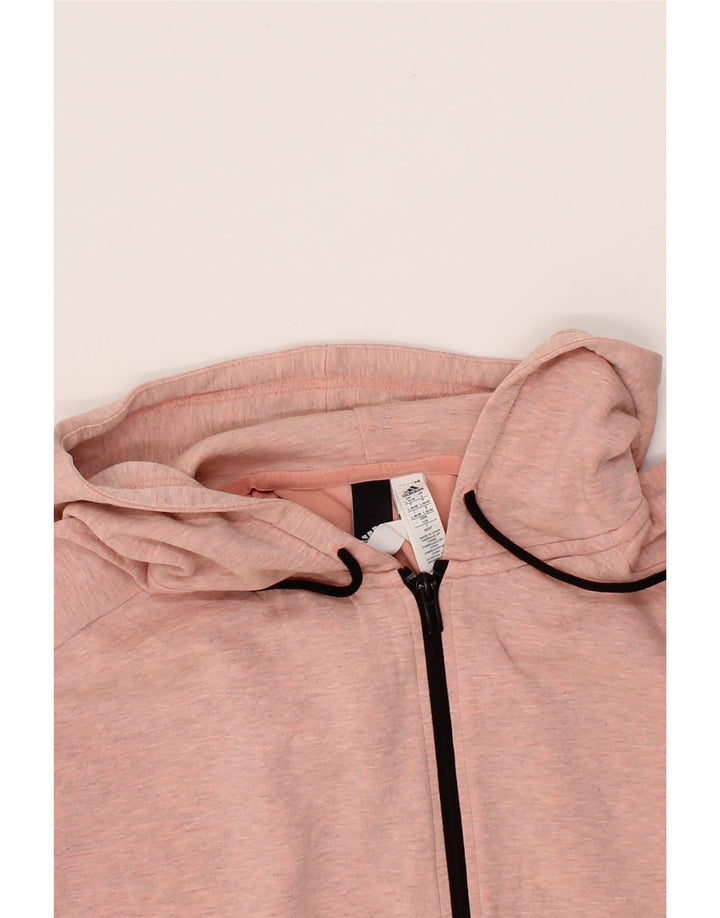ADIDAS Womens Zip Hoodie Sweater UK 16/18 Large Pink Cotton Vintage Adidas and Second-Hand Adidas from Messina Hembry 