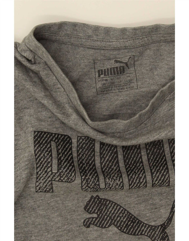 Top Puma Menino Graphic T-Shirt 11-12 Anos Cinzento