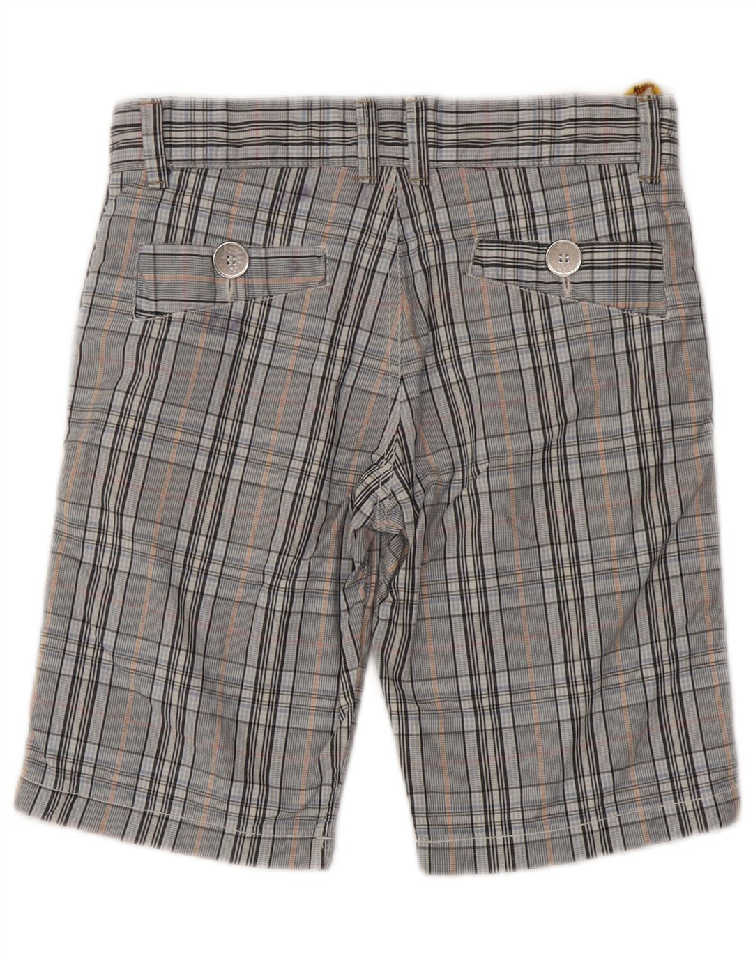 ROY ROGERS Meninos Chino Shorts 11-12 anos W26 Algodão xadrez azul