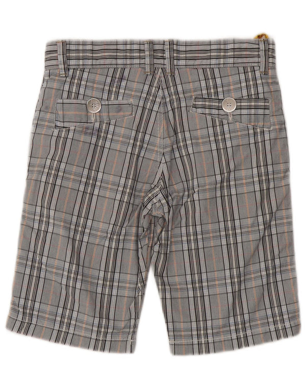 ROY ROGERS Meninos Chino Shorts 11-12 anos W26 Algodão xadrez azul