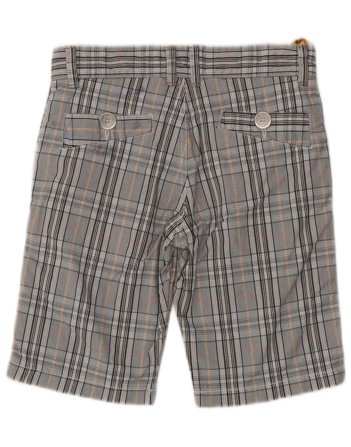 ROY ROGERS Meninos Chino Shorts 11-12 anos W26 Algodão xadrez azul