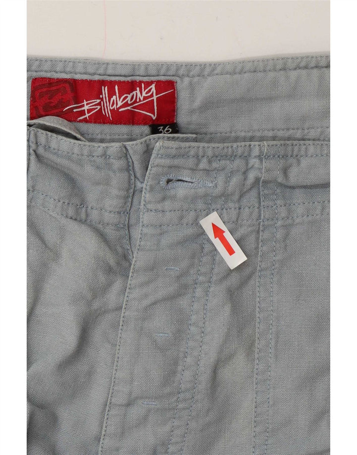 Billabong Mens Chino Shorts W36 Grande Algodão Azul