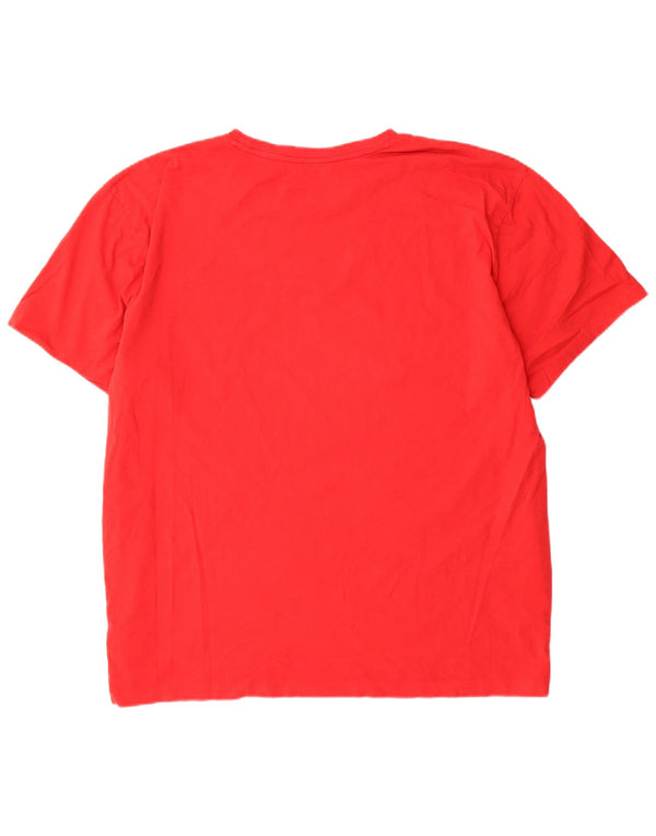 Camiseta masculina Polo Ralph Lauren Top 2XL algodão vermelho