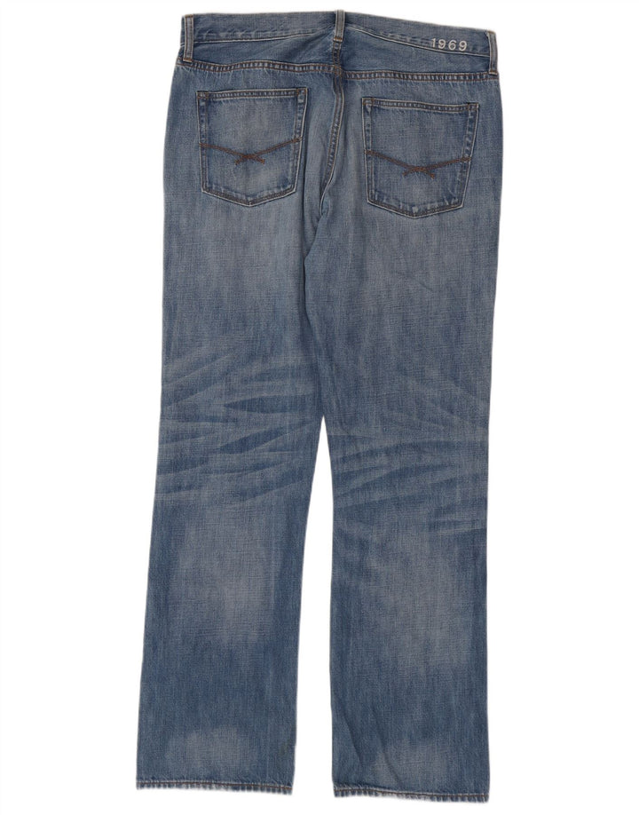 Gap Mens Bootcut Jeans W34 L34 Azul Algodão