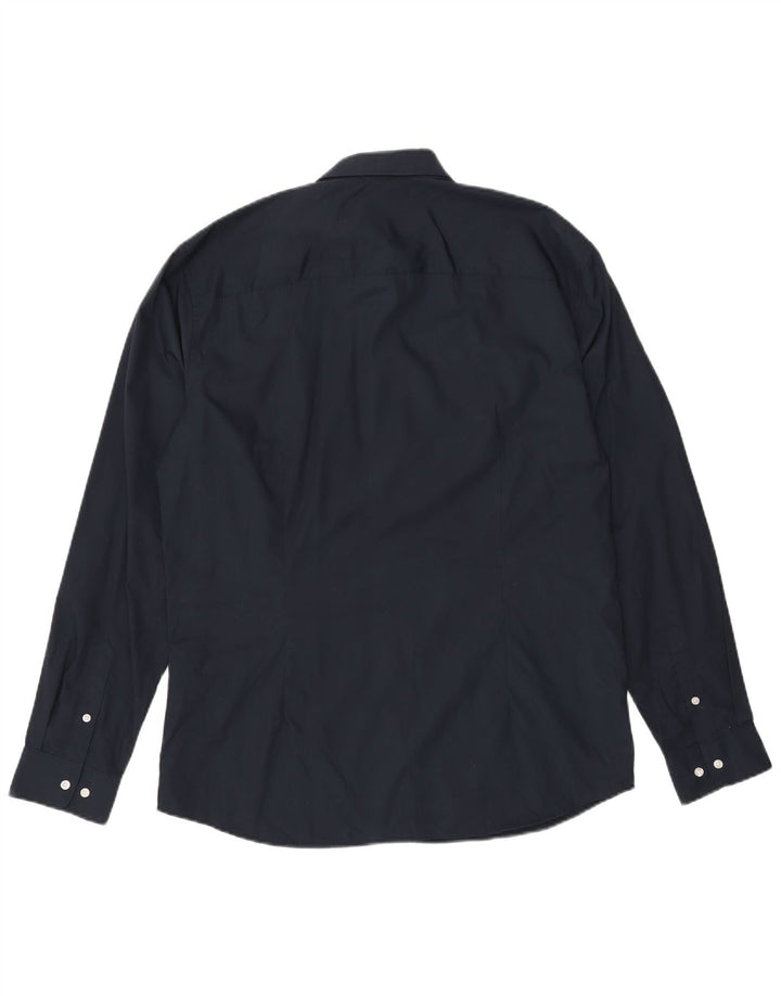 Camisa masculina JACK & JONES XL azul marinho poliéster
