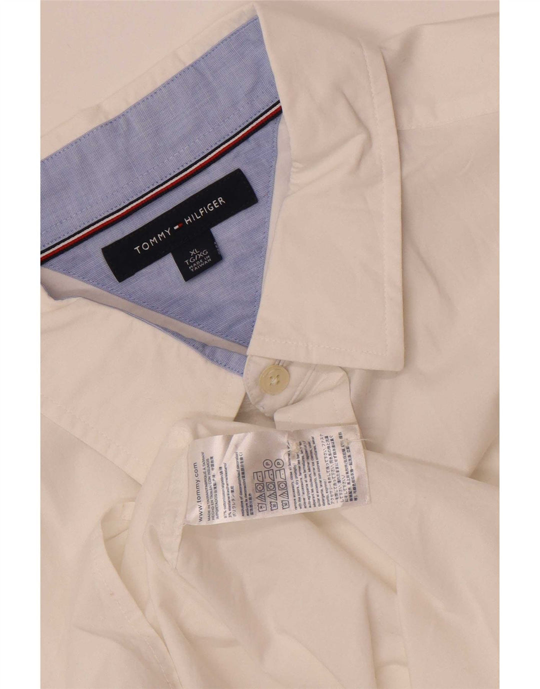 Camisa masculina Tommy Hilfiger XL algodão branco