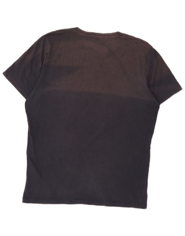 Camiseta gráfica masculina Jack & Jones Top médio algodão azul marinho