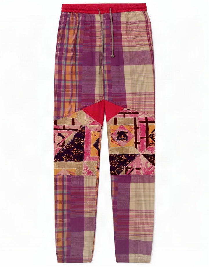 Calça de treino feminina Think Pink W30 L31 Algodão patchwork multicolorido