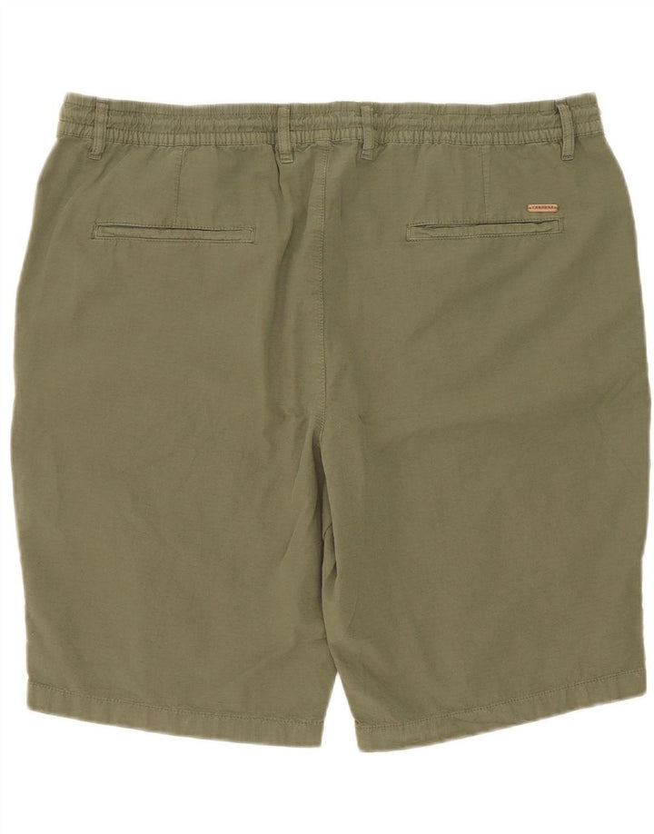 Shorts chino masculino CARRERA regular 2XL W42 algodão cáqui