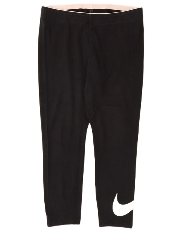 Leggings Nike Femininas Graphic UK 16 Grande Algodão Preto