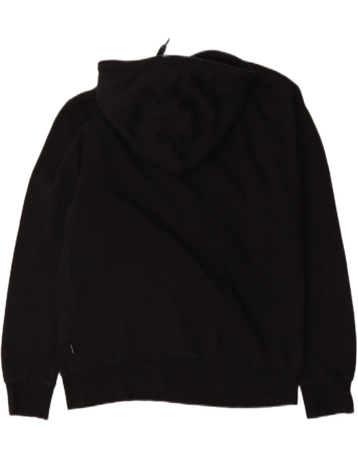 Jack & Jones moletom com capuz gráfico masculino médio algodão preto