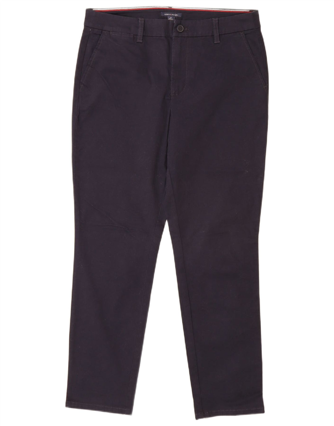 Calça Chino Feminina TOMMY HILFIGER EUA 10 Grande W32 L29 Azul Marinho