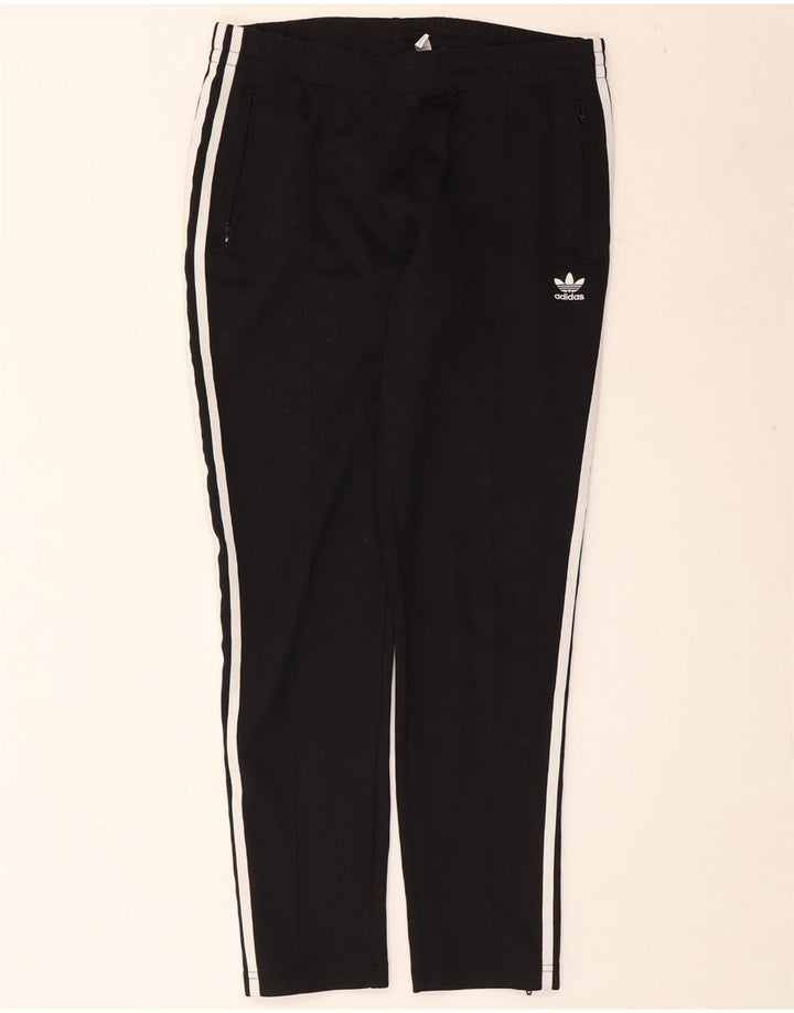 Calça de treino feminina Adidas UK 14 médio preto algodão