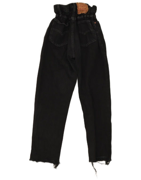 Calça jeans feminina Levi's 501 High Rise Tapered W32 L25 preta