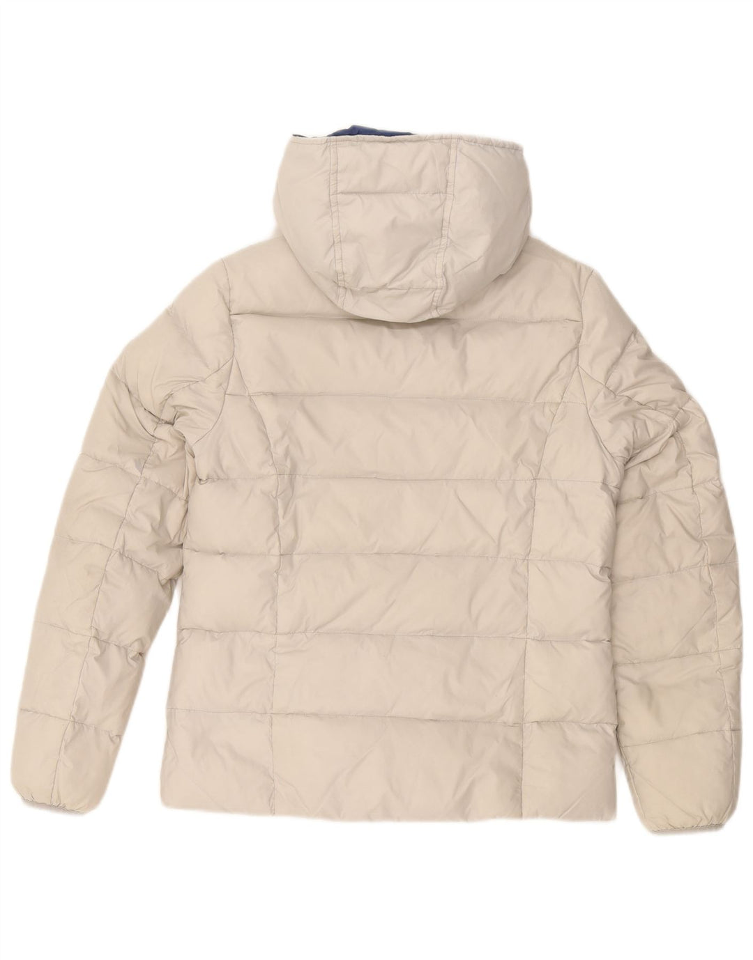 Jaqueta acolchoada feminina com capuz Best Company UK 14 nylon branco médio