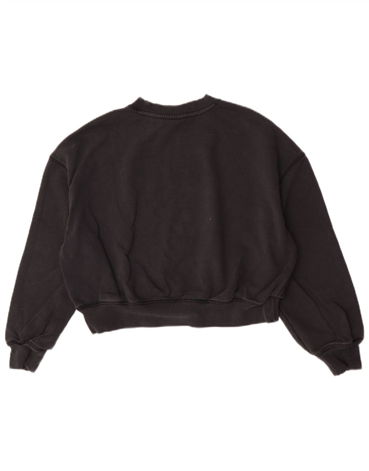 Suéter feminino Dickies Crop oversized Reino Unido 10 pequeno algodão preto