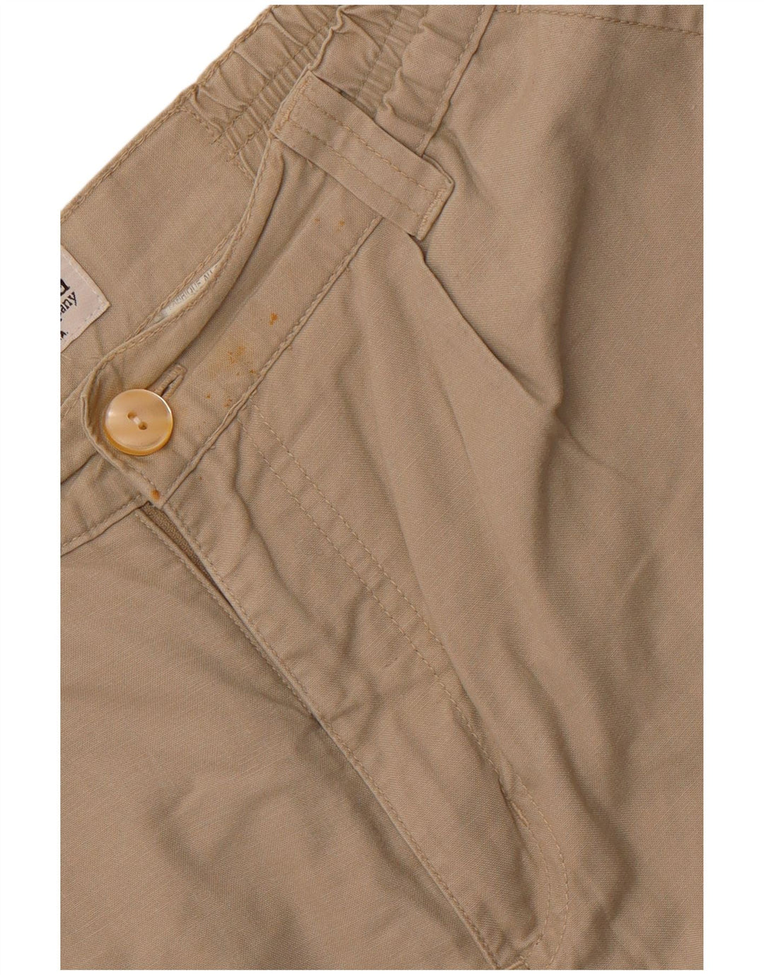 Calça cargo feminina reta COLUMBIA médio W30 L29 algodão bege