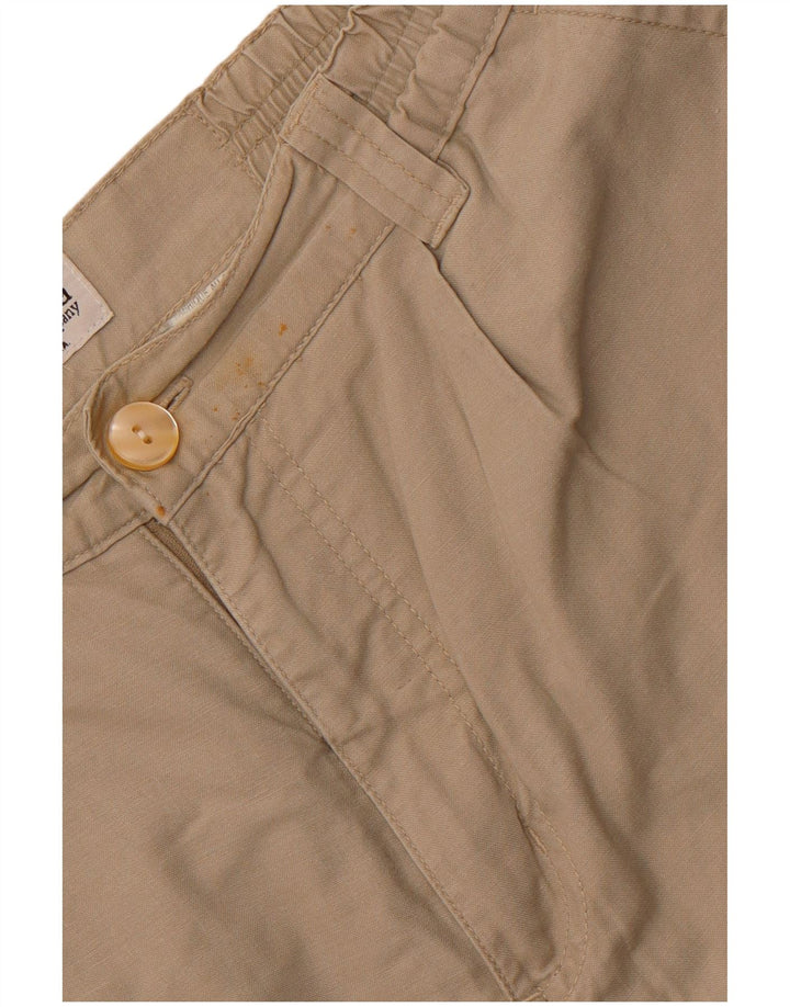 Calça cargo feminina reta COLUMBIA médio W30 L29 algodão bege