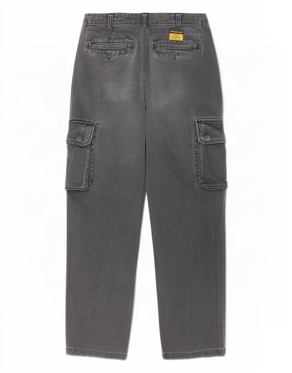 Calça cargo reta feminina Caterpillar W28 L29 algodão cinza