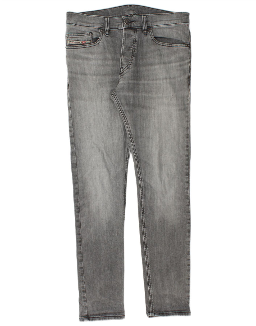 Diesel Mens Slim Jeans W30 L30 Cinza Algodão