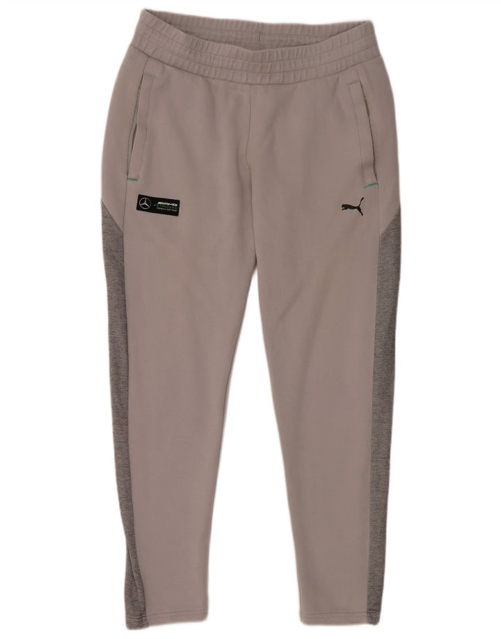 Calça de treino feminina PUMA UK 14 grande bloco cinza