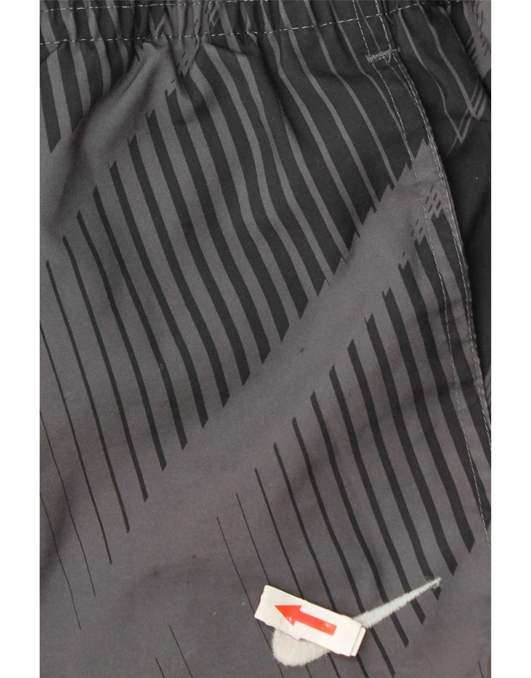 Shorts esportivos masculinos Nike UK 26/28 poliéster geométrico cinza pequeno
