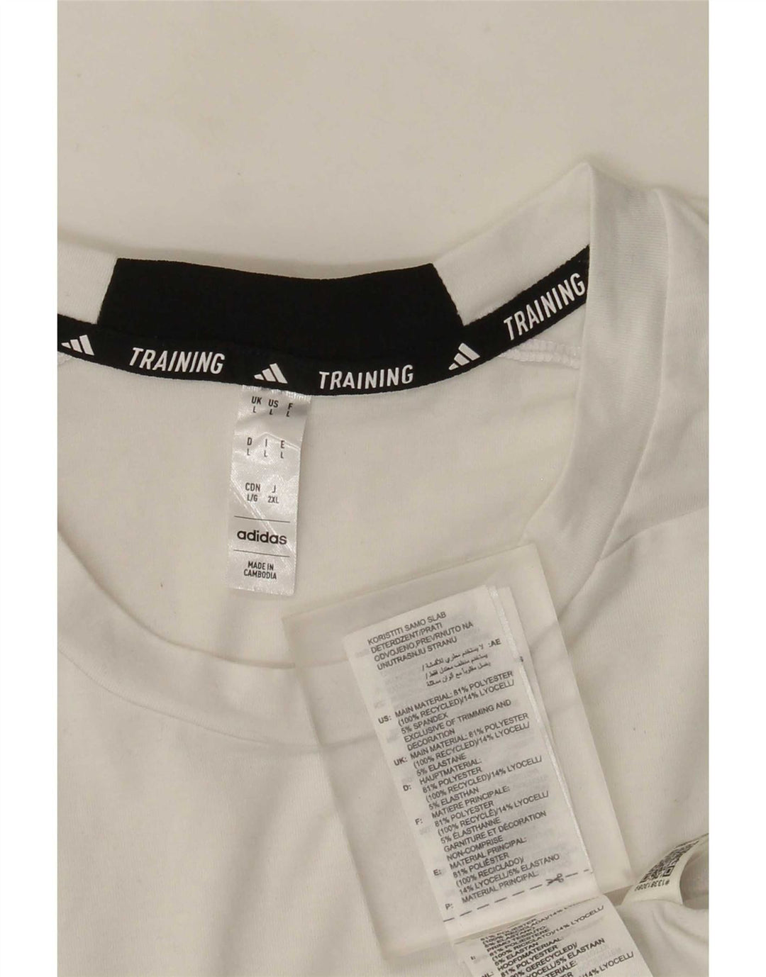 Adidas Camiseta Masculina Top Grande Branco Poliéster Esportivo