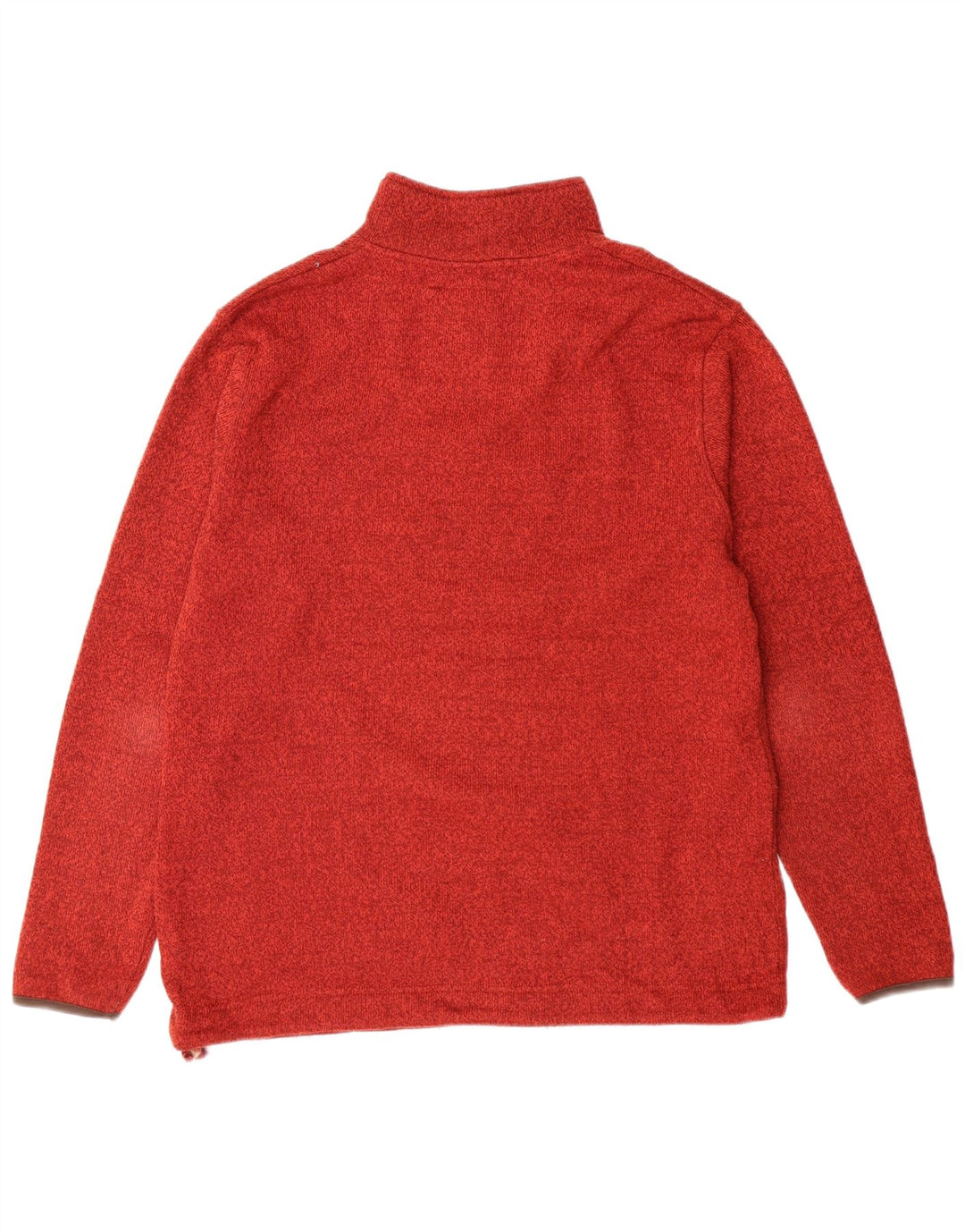 Moletom masculino com zíper e pescoço estranho peixe grande poliéster manchado vermelho