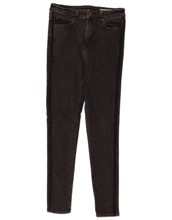 Marks & Spencer Feminino The Ivy Skinny Jeans Reino Unido 12 Médio W30 L30 Preto