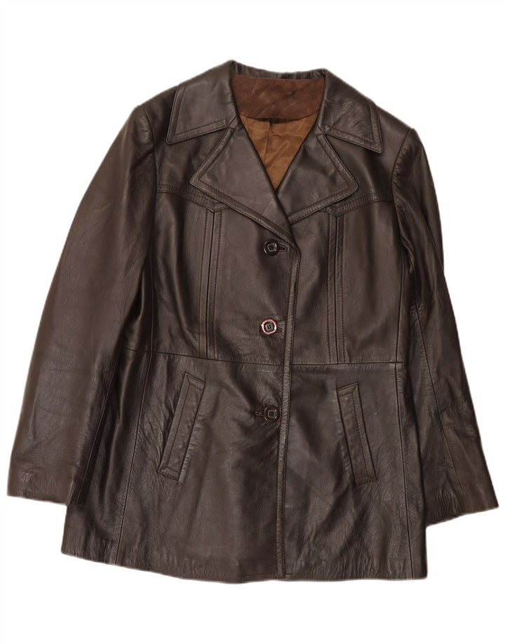 Jaqueta de couro feminina Everest IT 48 XL marrom