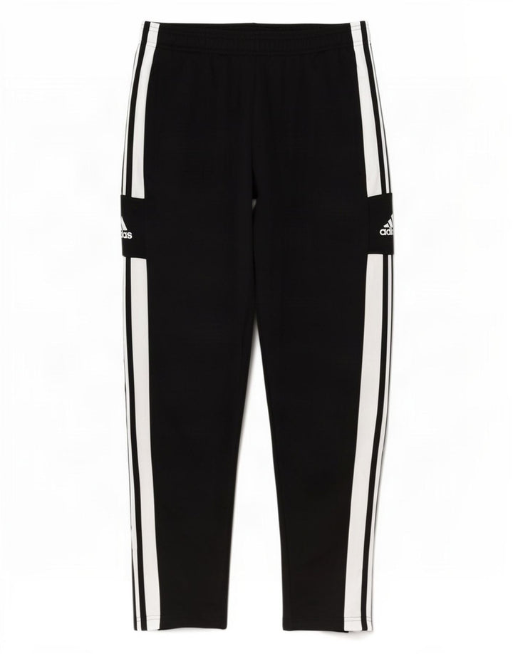 Calça de treino masculina Adidas Aeroready médio preto colorblock poliéster