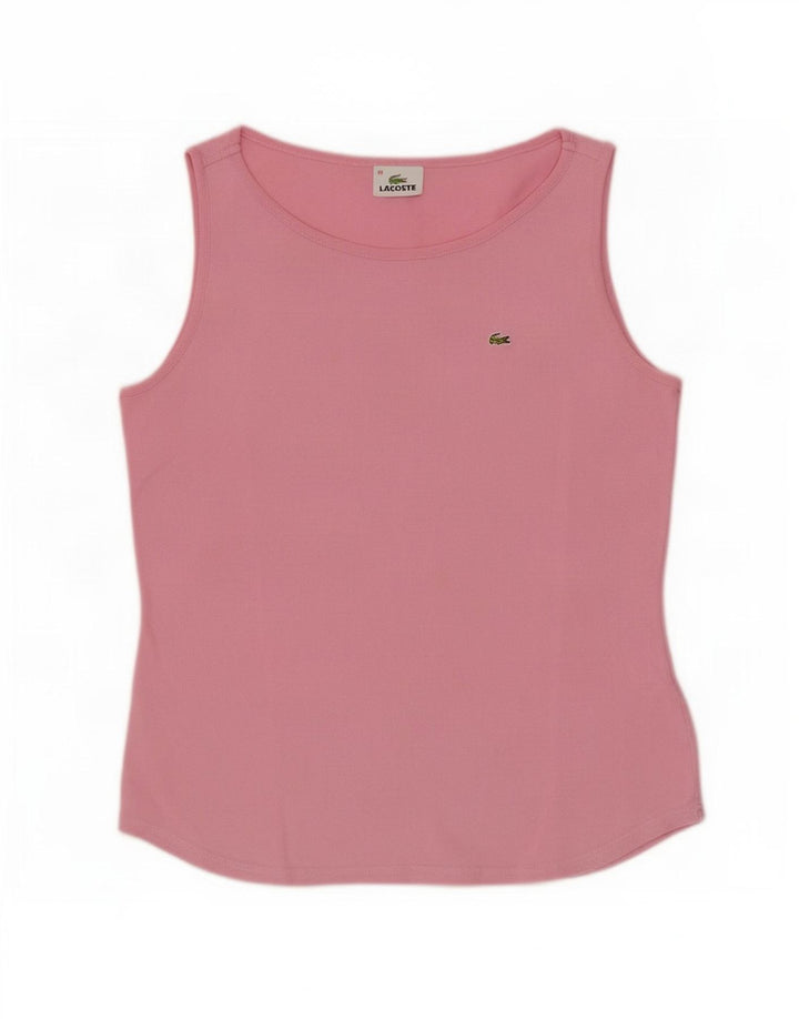 Colete feminino Lacoste tamanho superior 44 grande algodão rosa